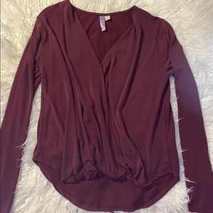 maroon francessca’s long sleeve